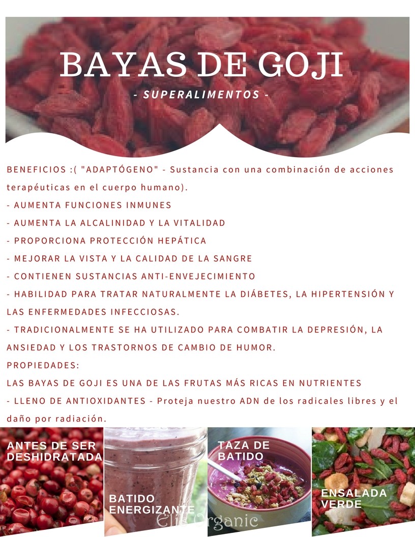 BAYAS DE GOJI - SUPERALIMENTO- BAYAS DE GOJI - SUPERALIMENTOS