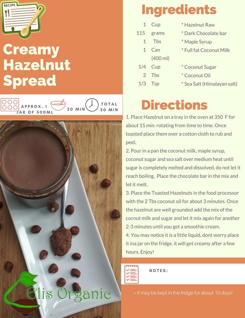 CREAMY HAZELNUT SPREAD - CREMA DE AVELLANAS UNTABLE