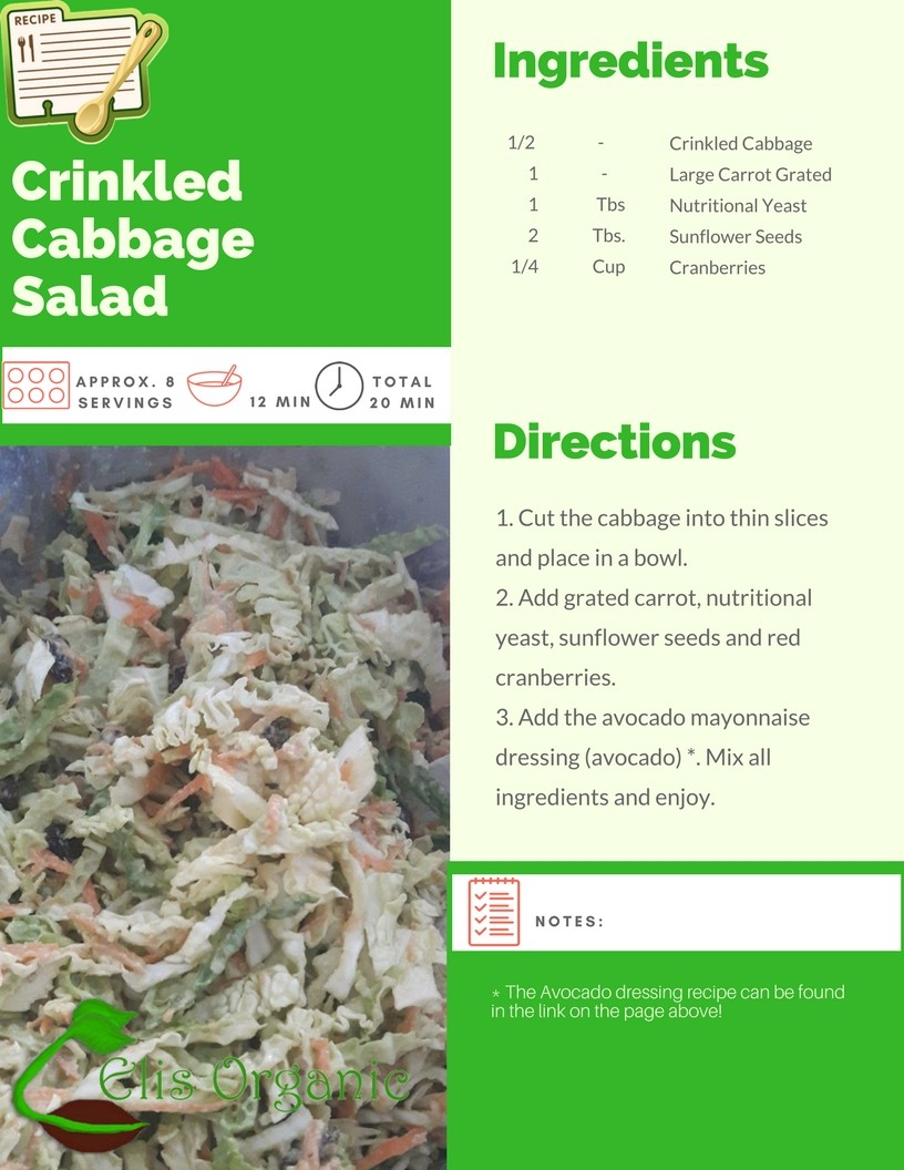 CRINKLED CABBAGE SALAD - ENSALADA DE REPOLLO ARRUGADO