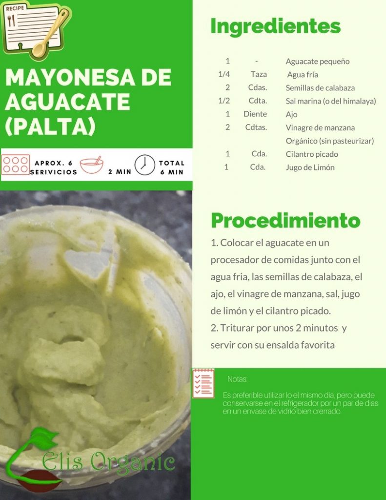 Mayonesa de aguacate