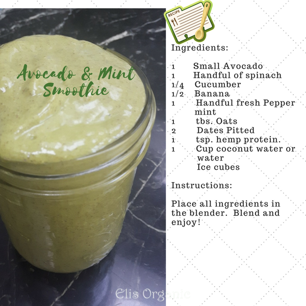 avocado and mint smoothie